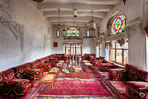 View inside majlis, Old Sana'a