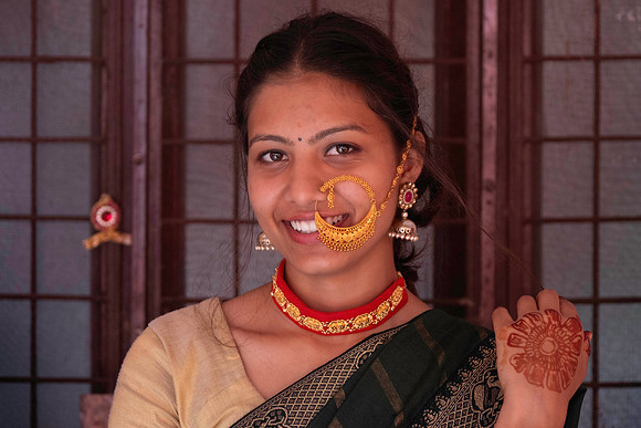 2.42pm Innocence and Culture: A Young Indian Girl in Her Sari